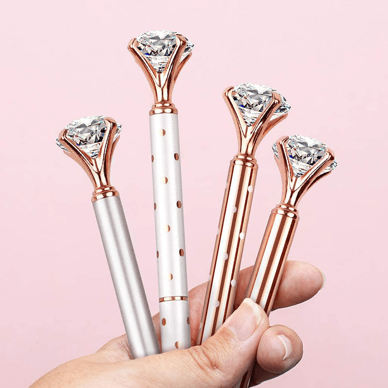 RAINBOW GRADIENT DIAMOND Pen Large Crystal Diamond Top Pens
