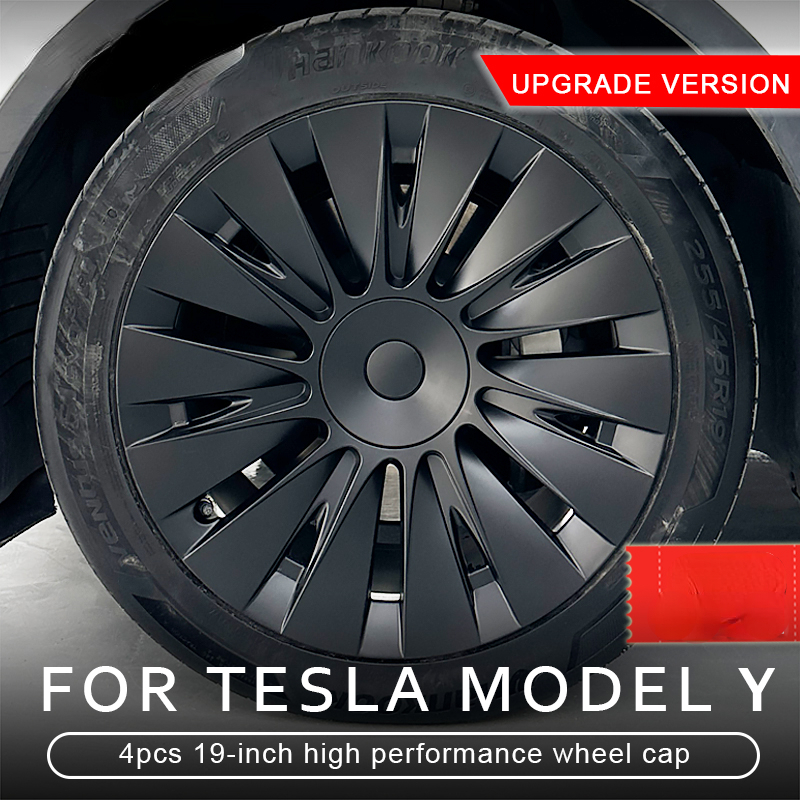 Logo-Aufkleber für Tesla Model Y, 11-teiliges Set (glänzend rot