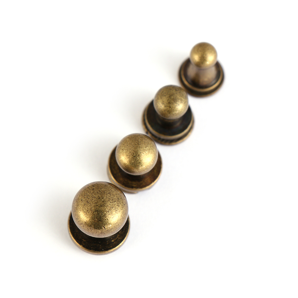 10sets Crafts DIY decoration nail Leather Craft Garment Brass screw Cloth  Button Nail Rivets