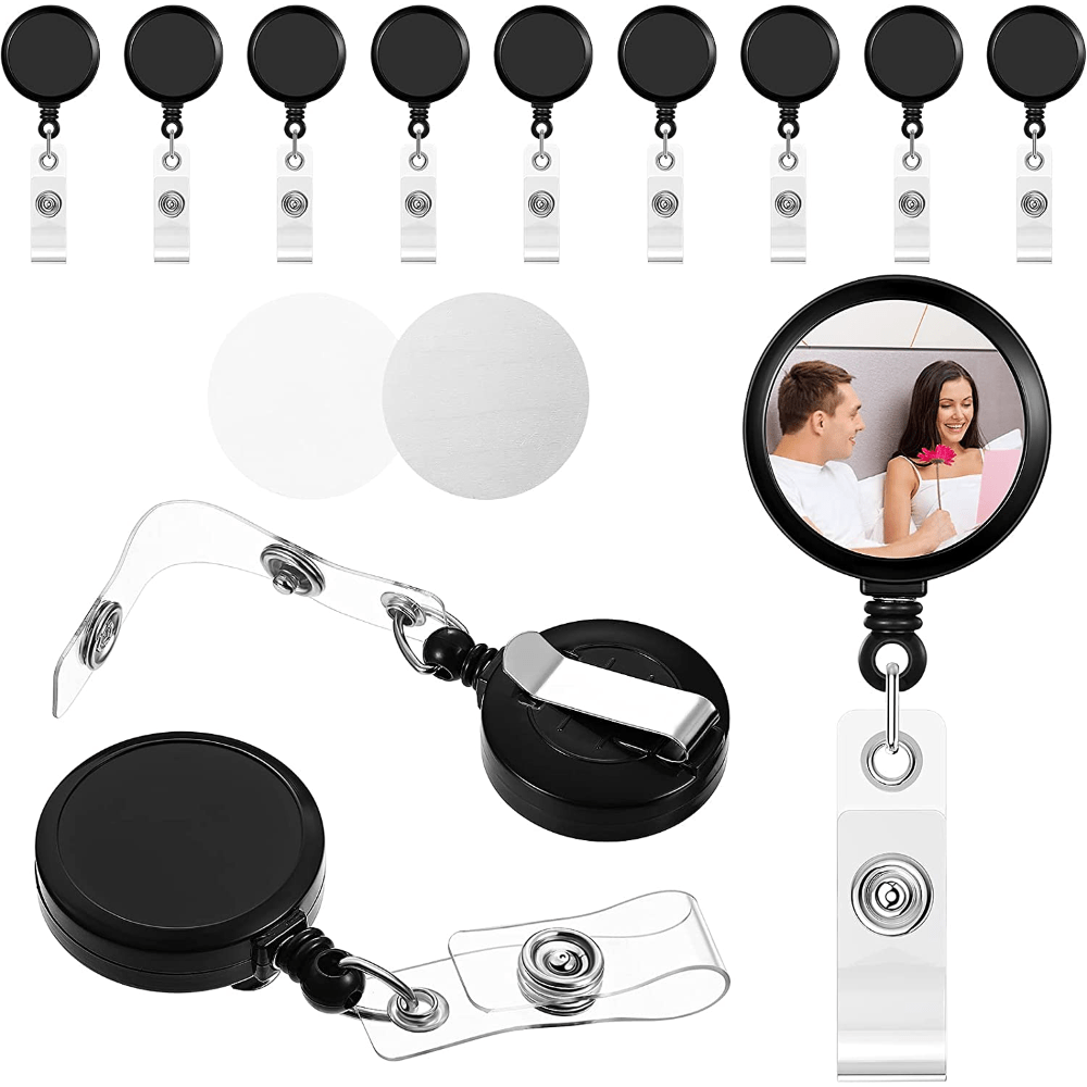 Retractable Nurse Badge Reels Puzzle Retractable Id Clip - Temu