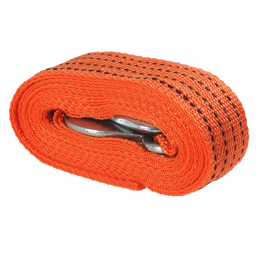 4M 4000mm Tow Strap With Hooks Car Recovery Rope 3 Tons Capacity