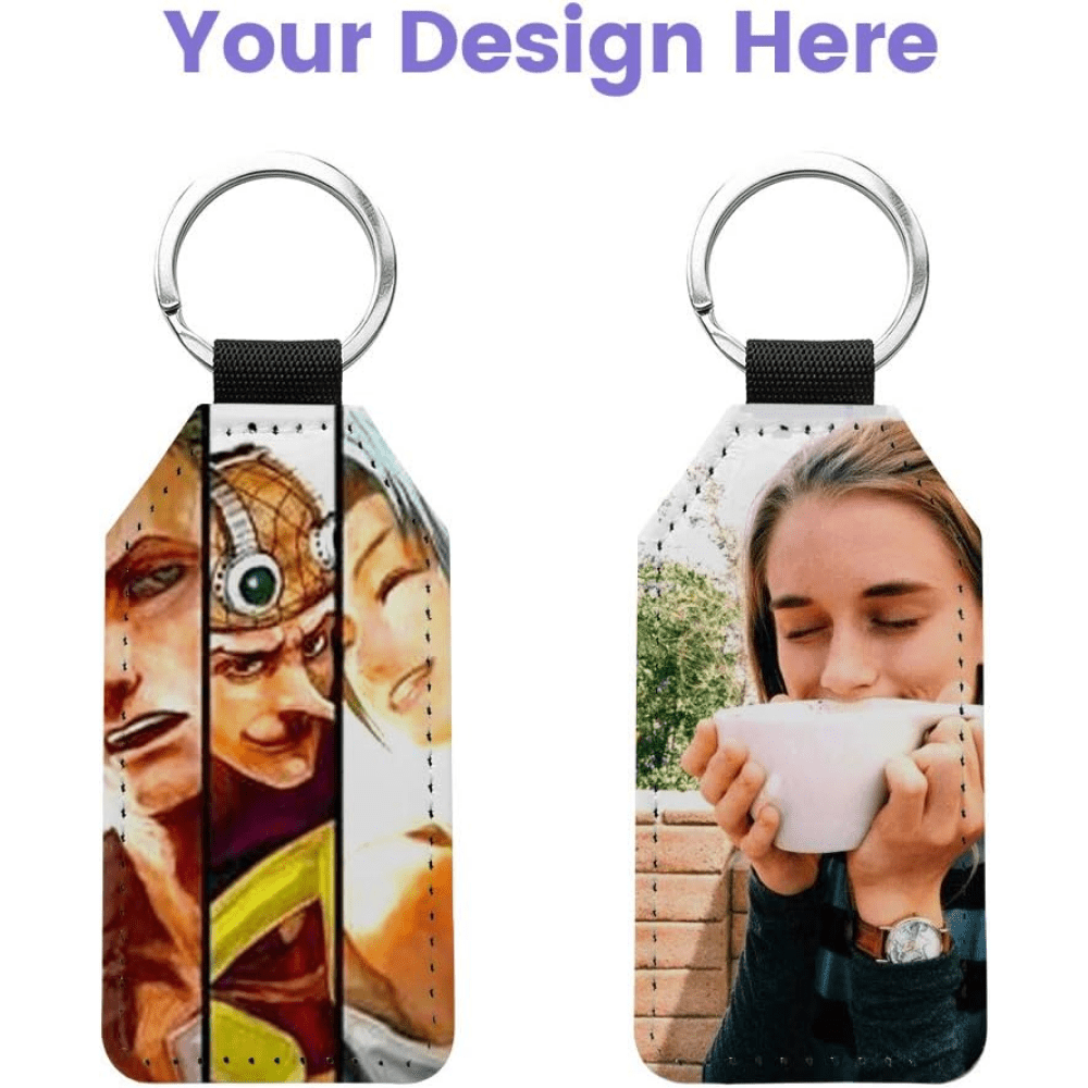 915 Generation 20 Pieces Sublimation Blank Keychains PU Leather Keychain