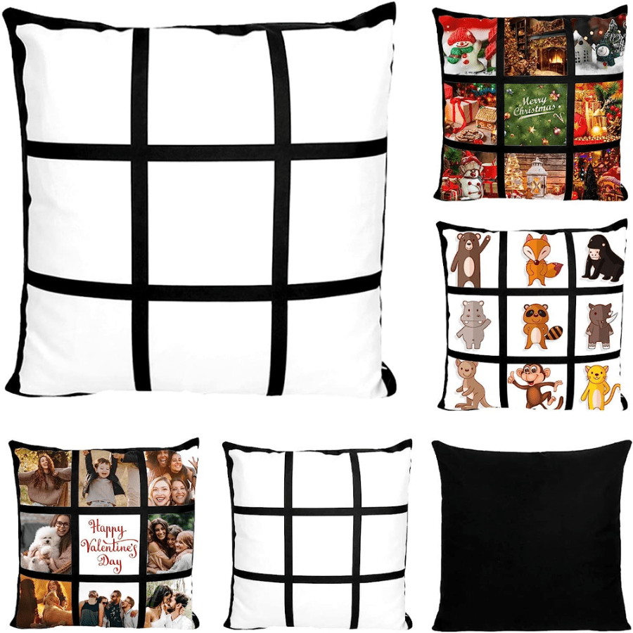 Sublimation Blank Pillow Covers Polyester Cushion Cover For - Temu