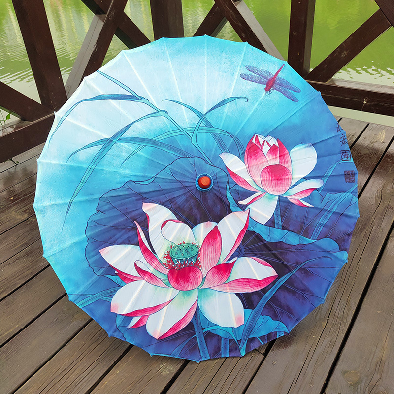 Beautiful Floral Oil Paper Umbrella Traditional Culture Temu Philippines