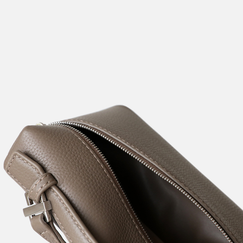 AllSaints Captain Square Leather Crossbody Bag