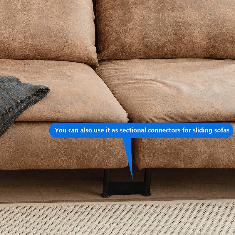 NA Rovepic 394 inch Couch Gap Blocker Adjustable Bumper for Under Furniture with 19.5 inch Adhesive Mounting Strap Avoid Things Sliding Under