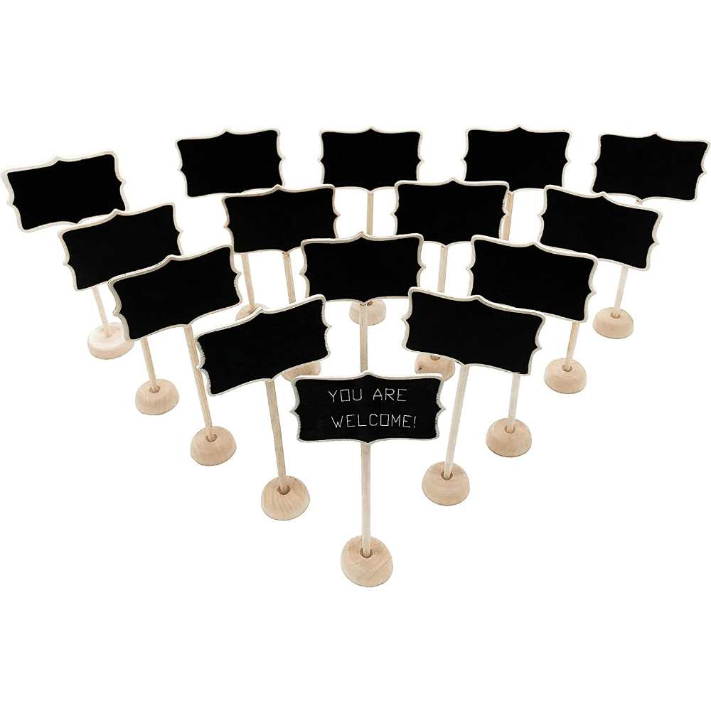 6 Pack Mini Chalkboard Signs with Stand for Table Decorations, Restaurant  Food Display, Message Boards, Small Business, Wedding, Banquet, Coffee Shop