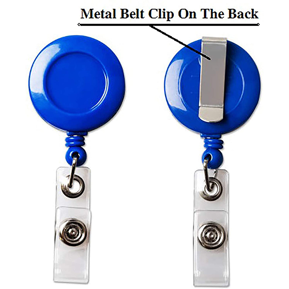 Badge Reels - Clear Belt Clips