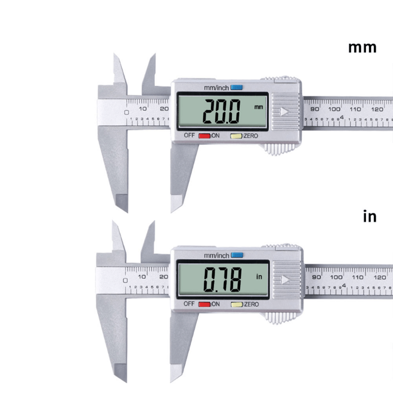 Digital Vernier Calipers Lcd Electronic Caliper Carbon Fiber - Temu