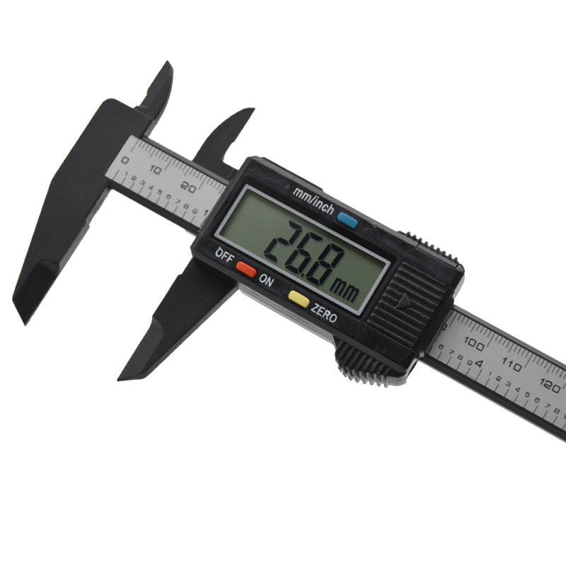Digital Vernier Calipers Lcd Electronic Caliper Carbon Fiber Temu