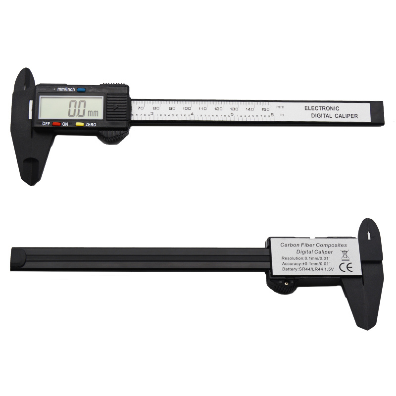 Digital Vernier Calipers Lcd Electronic Caliper Carbon Fiber - Temu