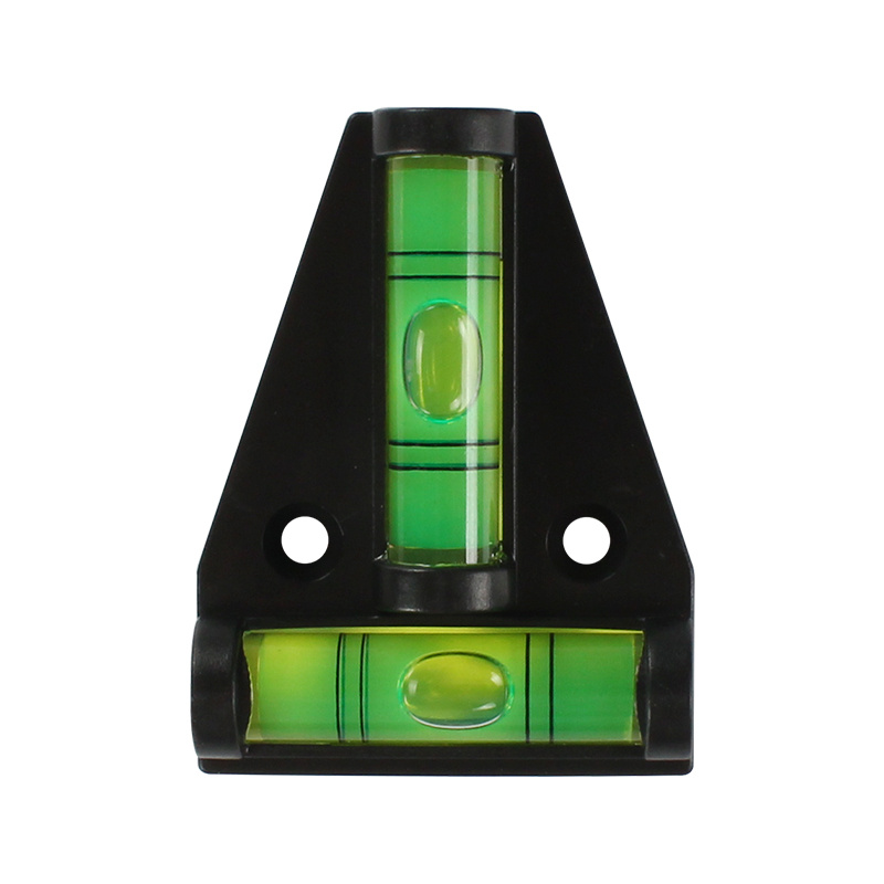 T-Shaped Horizontal Bubble Level Gauge Mini Level Bubble with Installation Hole