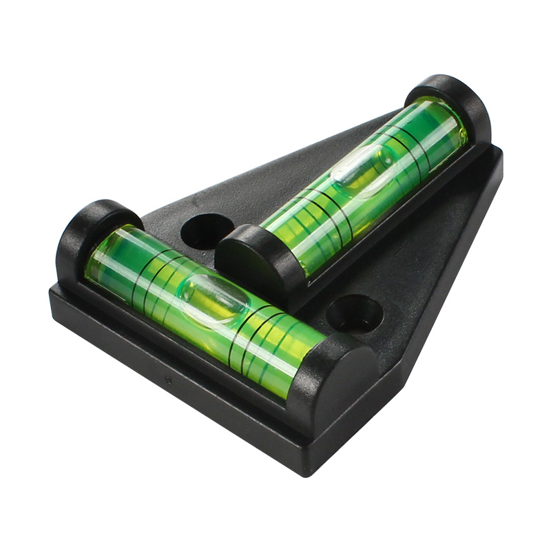 T-Shaped Horizontal Bubble Level Gauge Mini Level Bubble with Installation Hole