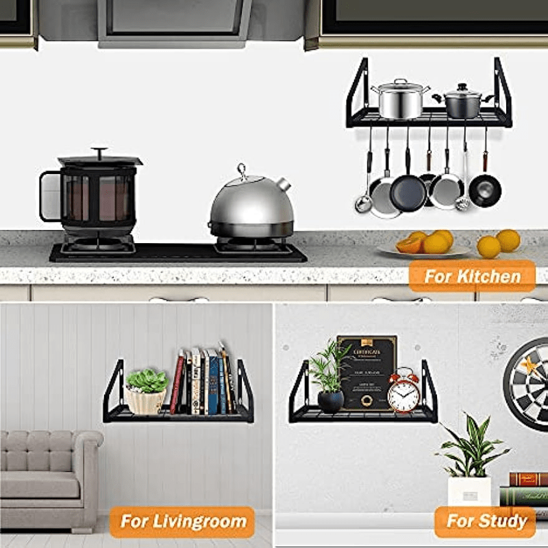  Estante para utensilios de cocina de pared, riel colgante de  cocina, soporte para utensilios de cocina, estante para utensilios de cocina,  organizador de riel de cocina montado en la pared, colgador 