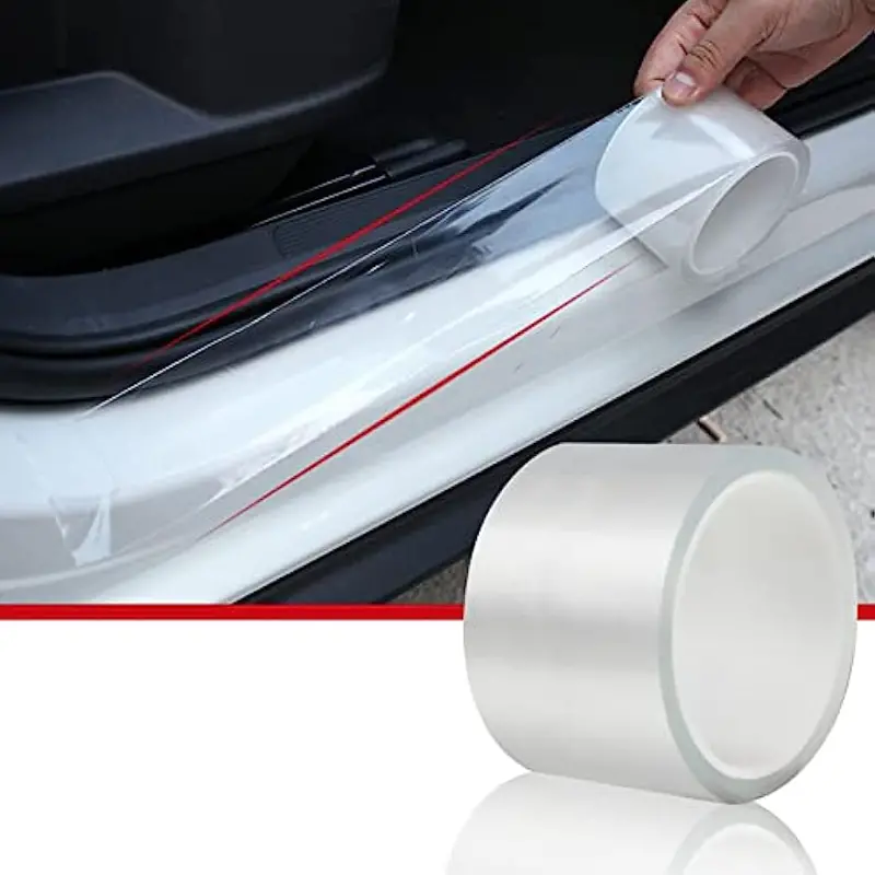 Car Door Edge Guard Clear Universal Door Sill Guard Car Door Trim Edge  Guard Protection Film Anti-Collision Fits For Most Car