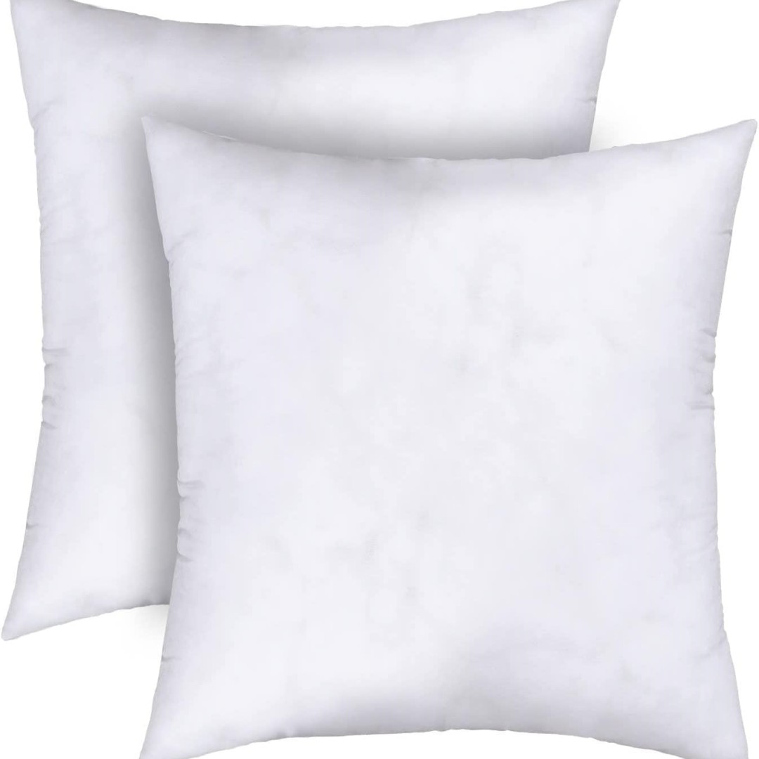 18x18 Pillow Insert Set of 4, Decorative Euro Square Throw Pillow Inserts  for Co