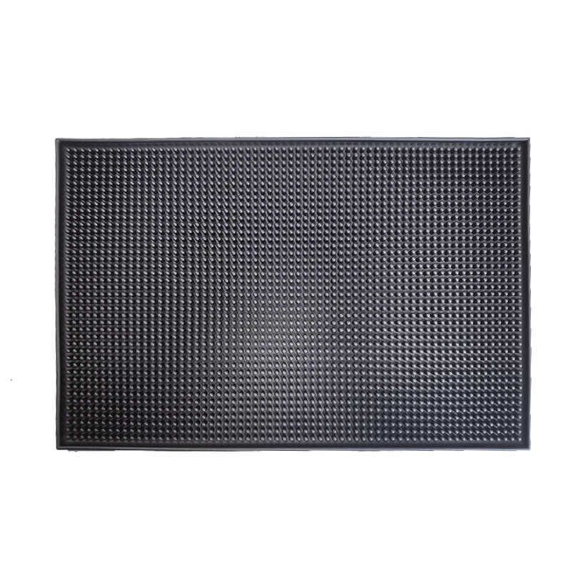 Pvc Soft Rubber Non-slip Drain Pad Heat Insulation Coaster Bar Mat
