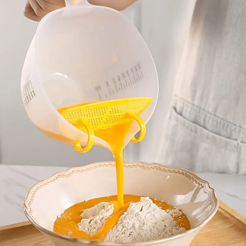 Measuring Cup With Egg Whisk, Filter Measuring Cups Liquid Measuring Cups  Large Capacity Transparent Stirring Egg Strainer Bowl With Ergonomic Handle  Kitchen Tools - Temu