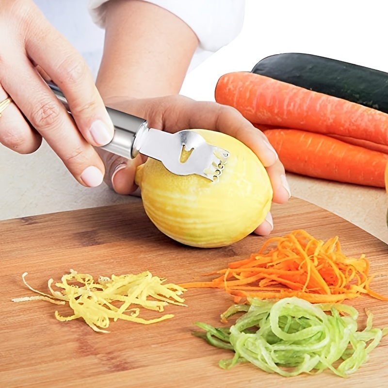 Stainless Steel Lemon And Peeler And Grater - Perfect For Cocktails And  Kitchen Gadgets - Temu Philippines