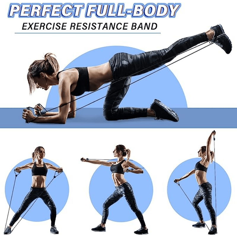 Resistance Band With Handles Workout: 30 Full Body Workout Exercises