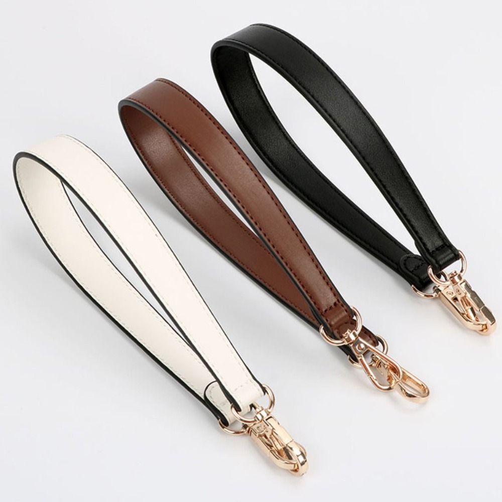 40cm Leather Bag Strap Handbags Handles for Handbag Short Bag Strap Purse  Strap Golden Buckle Replacement Bag Belt Band
