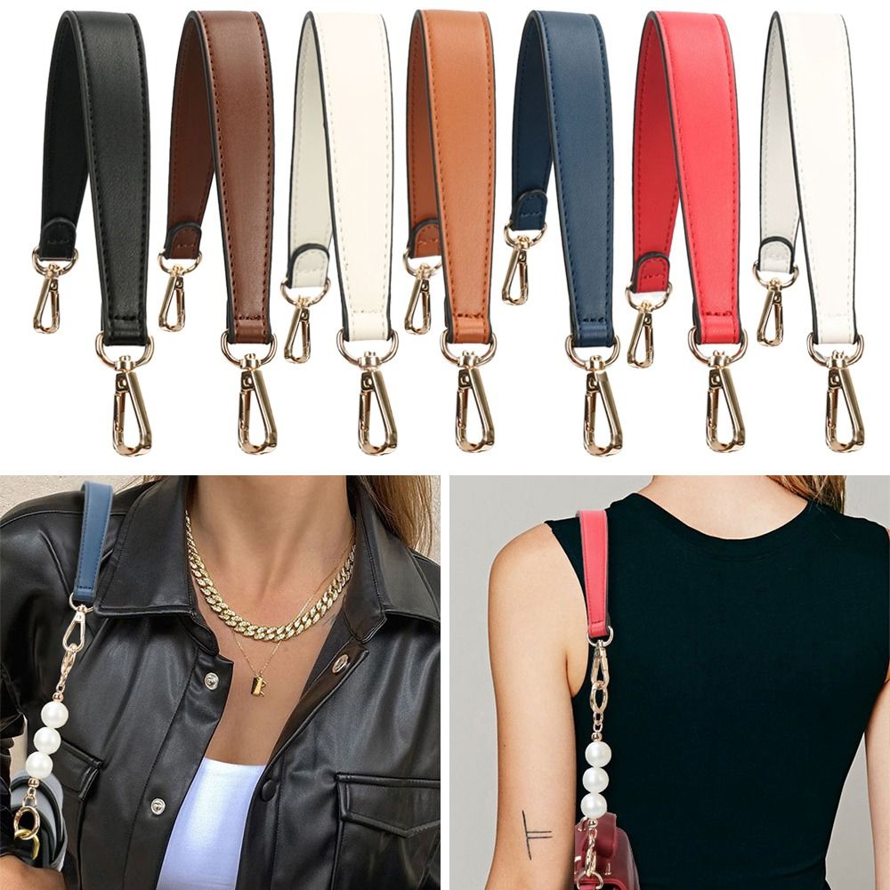 TOPTIE Adjustable Shoulder Bag Strap, PU Leather Replacement Purse Straps  21-23 Long (Beige)