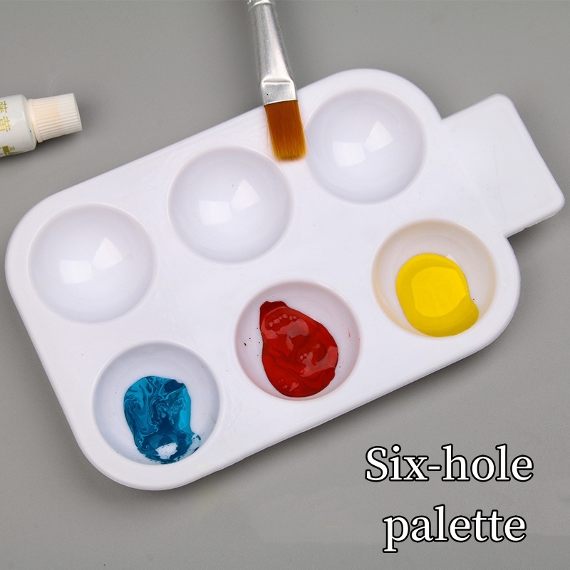 paint plastic palettes 6 holes color