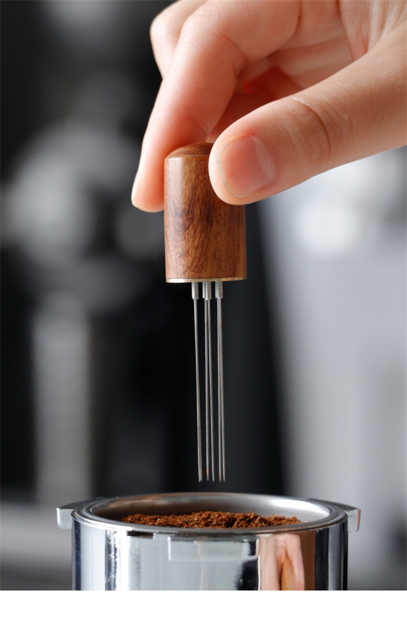 Distribuidor de café en polvo,Distribuidor de café en polvo Herramienta de  manipulación de café de 58 mm Distribuidor de agujas de café Innovación  moderna Jadeshay A