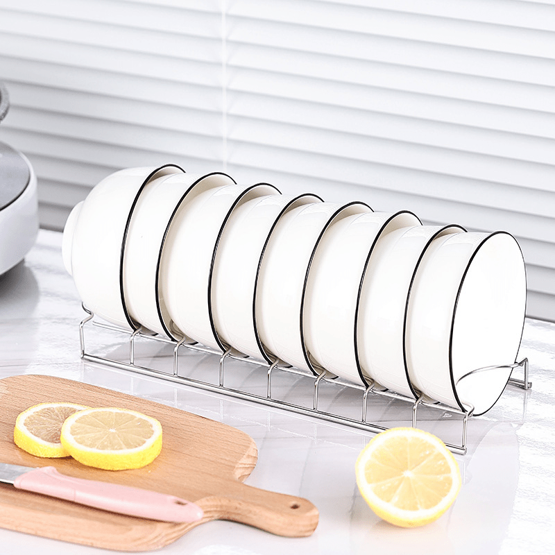 Stainless Steel Kitchen Organizer Dish Rack Household Kitchen Drainage Rack  Cooking Dish Pan Cover Stand Draining Rack