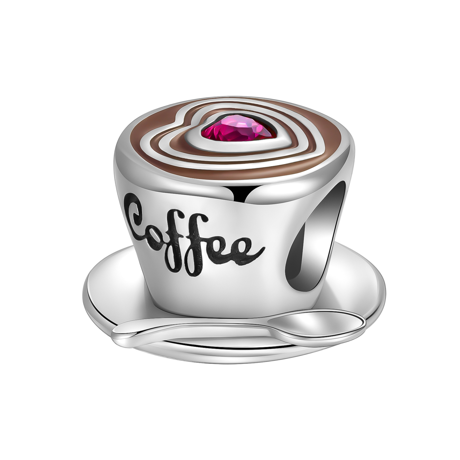 Simple Coffe Cup Etc Shaped Charms Pendants Silver Plated - Temu
