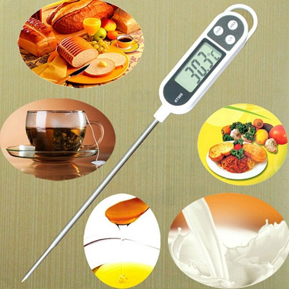 1pc, Food Thermometer, Instant Read Meat Thermometer, Termometro Digital  Cocina, Baking Thermometer, Digital Cooking Food Thermometer With Super Long