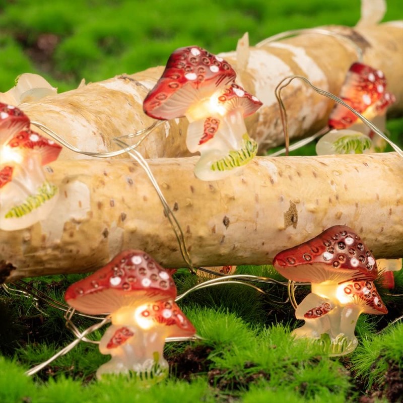 Mushroom Lamp MADE TO ORDER Mushroom Orange Mushroom Lamp Fungi Light Fairy  Decor Nature Decor 