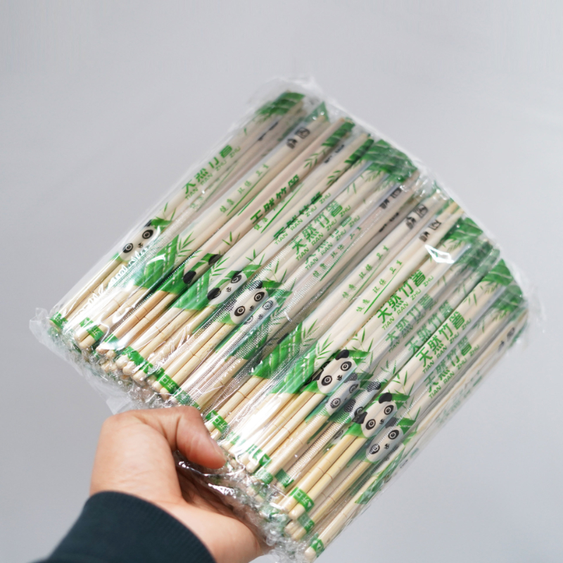 Juego de palillos chinos de madera de bambú para regalo, diseño multicolor,  9 pulgadas