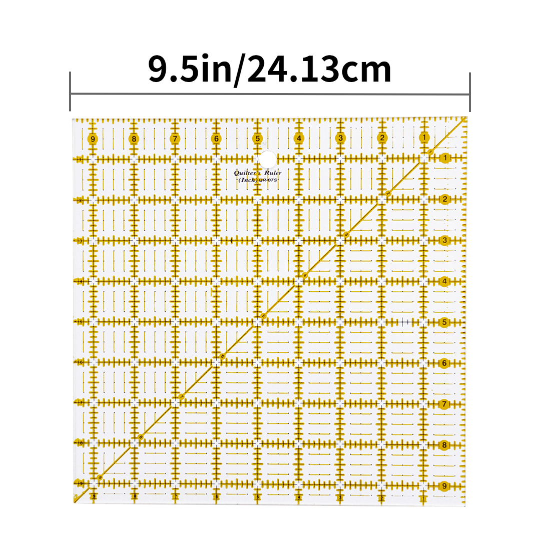 Kollase Quilting Rulers, 2 Pcs Sewing Rulers, Sewing Needles 50  pcs, Acrylic Quilting Rulers and Template, Sewing Rulers and Guides for  Fabric, 4 Square Rulers, 10 Sizes Hand Sewing Needles 