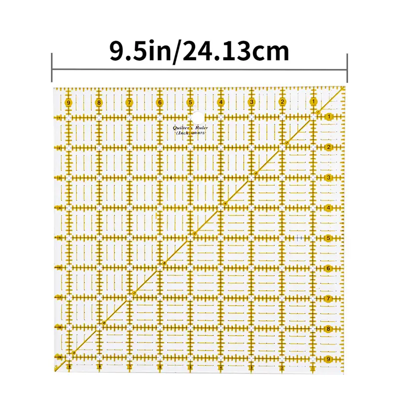 Acrylic Quilters Ruler 2.5 4.5 6.5 And Square Rulers - Temu