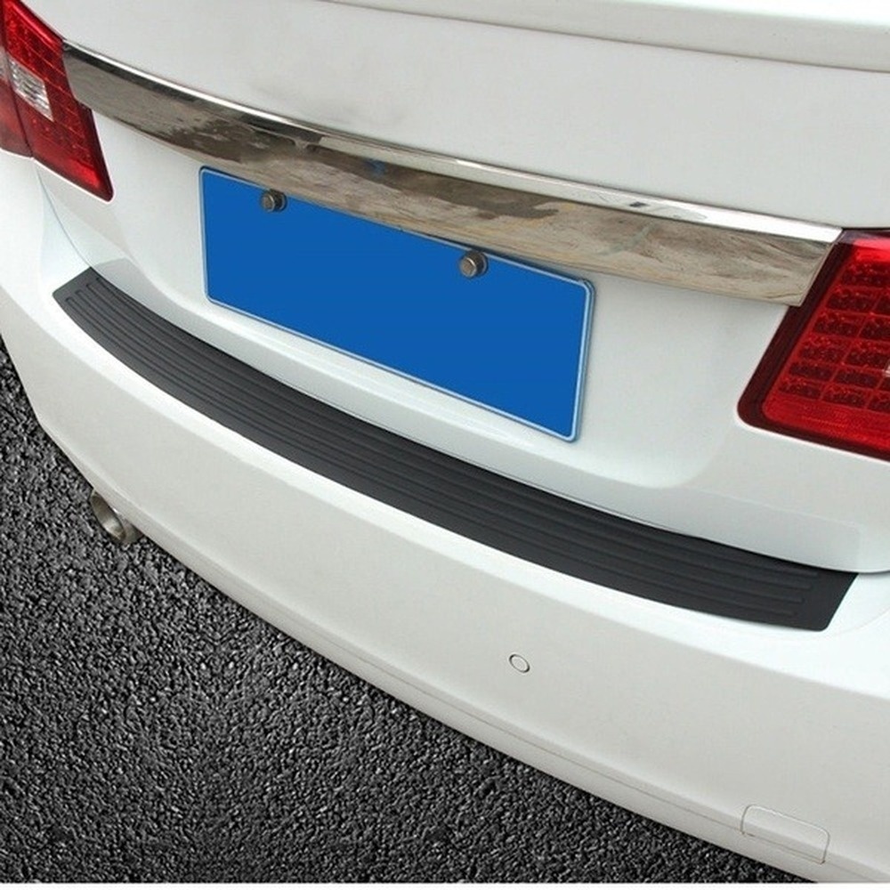1PC New Car Rear Protection Strip Bumper Trunk Door Sill Rubber