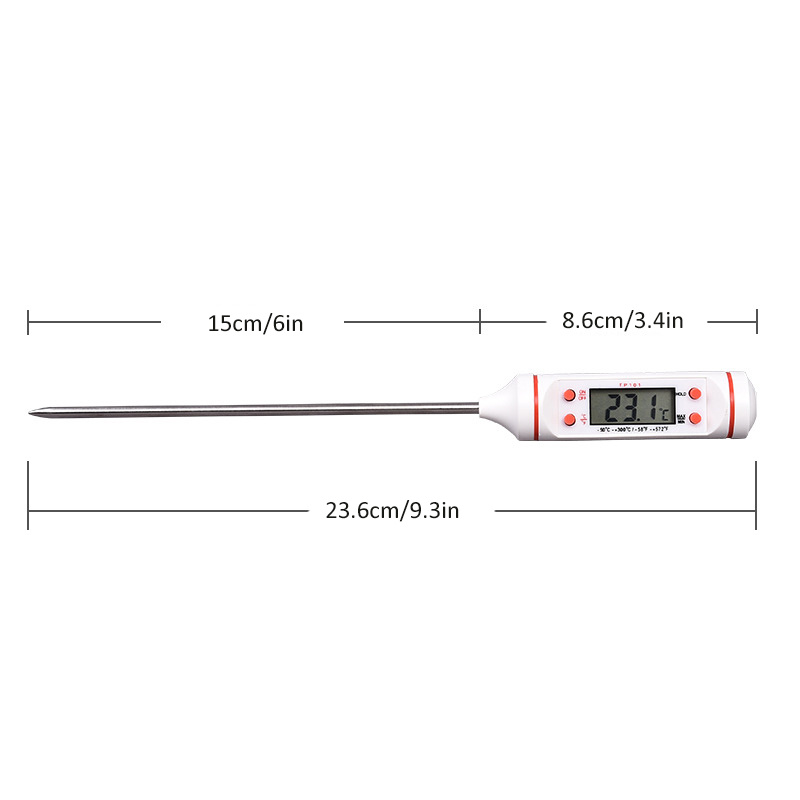 1pc, Food Thermometer, Termometro Digital Cocina, Baking Thermometer,  Kitchen Food Thermometer, Oil Temperature For Bbq Kitchen Picnic, Kitchen  Uten