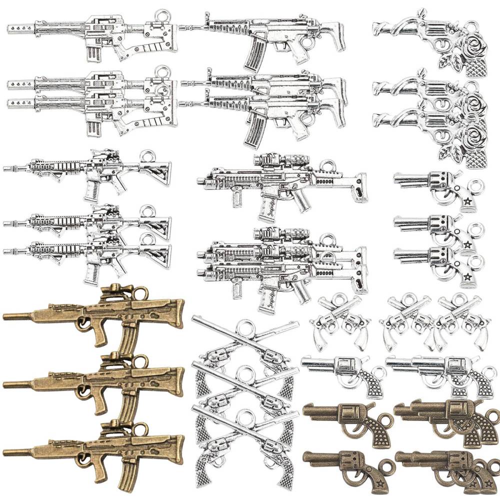 Shop CRASPIRE Gun Nail Charms 32Pcs 4 Style 3D Nail Charms with