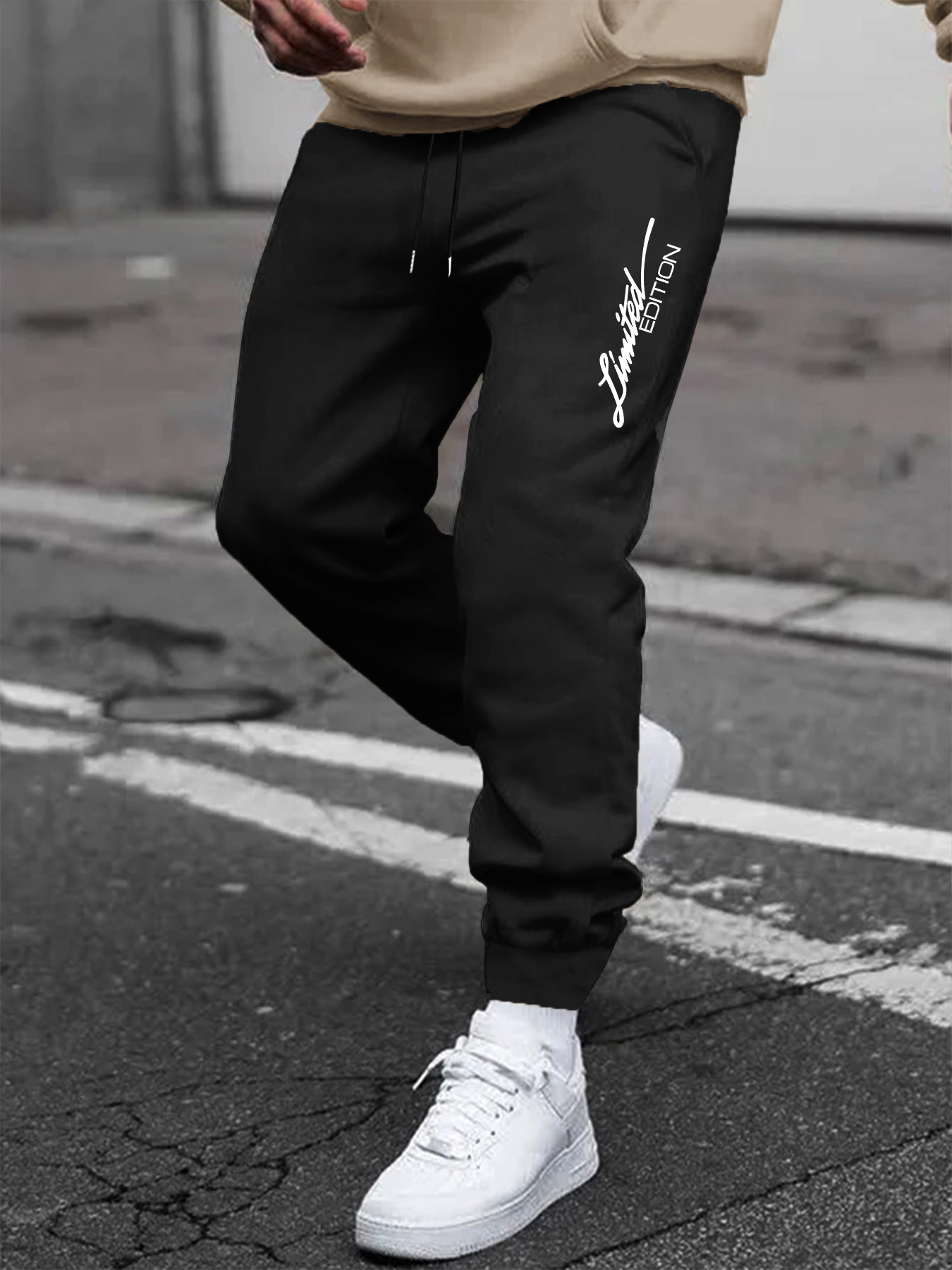 Drawstring Sweatpants Loose Fit Pants Men's Casual Joggers For Men Winter  Fall Running Jogging