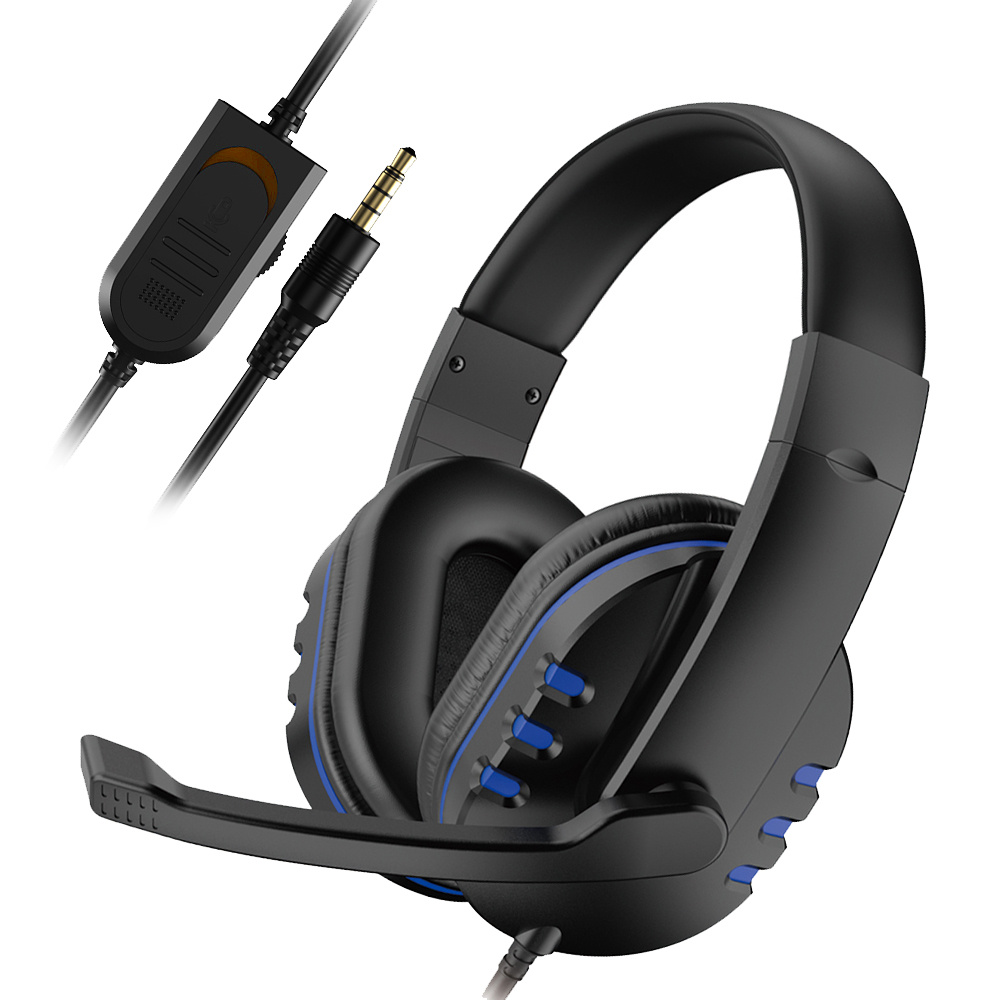 1 set gaming headphones stereo computer headsets large headphones for gaming used for ps4 ps5 xbox one switch comfortable to wear details 1