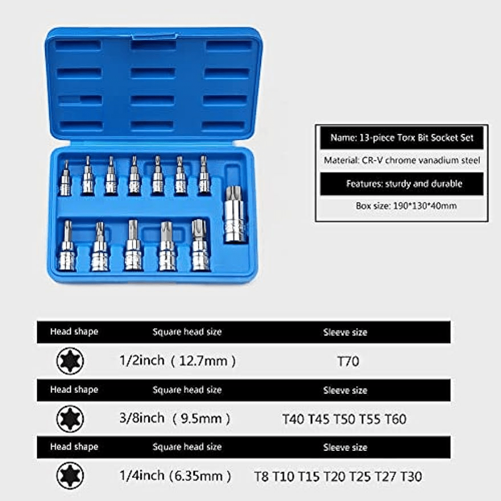 T50 Torx Bit, 1/4 Square Drive