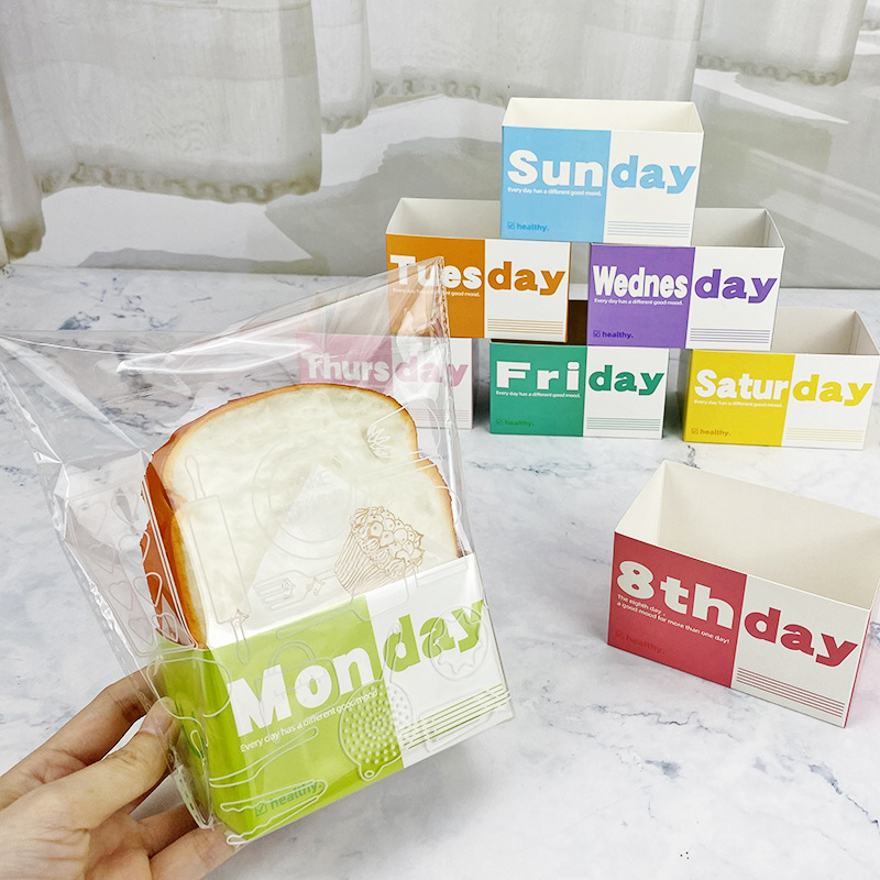 Cyblinia 50 Pieces Paper Take Out Containers Sandwich Take Out Boxes,Mini  Burger Boxes,Toast Holding Bread Tray for Take Out Food
