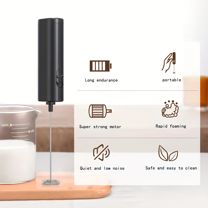 Portable Milk Frother And Foam Maker - Handheld Blender For Coffee
