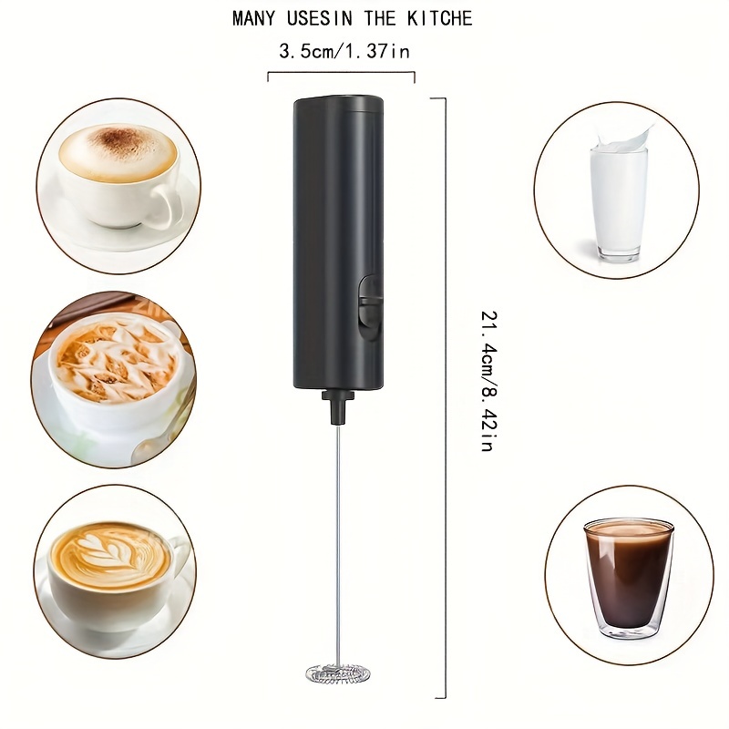 Handheld Electric Milk Frother Drink Foam Whisk Mixer Stirrer Coffee Egg  Beater