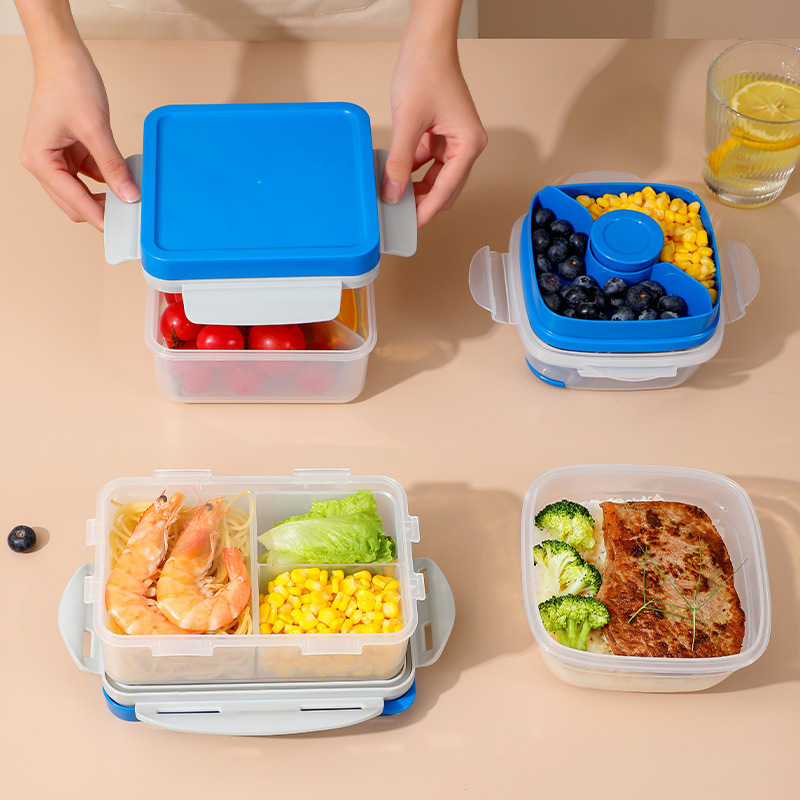 Leakproof Lunch Box For Teenagers And Workers - Large Capacity Bento Box  With Divided Grid Dinner Plate For Back School And Classroom Use - Temu