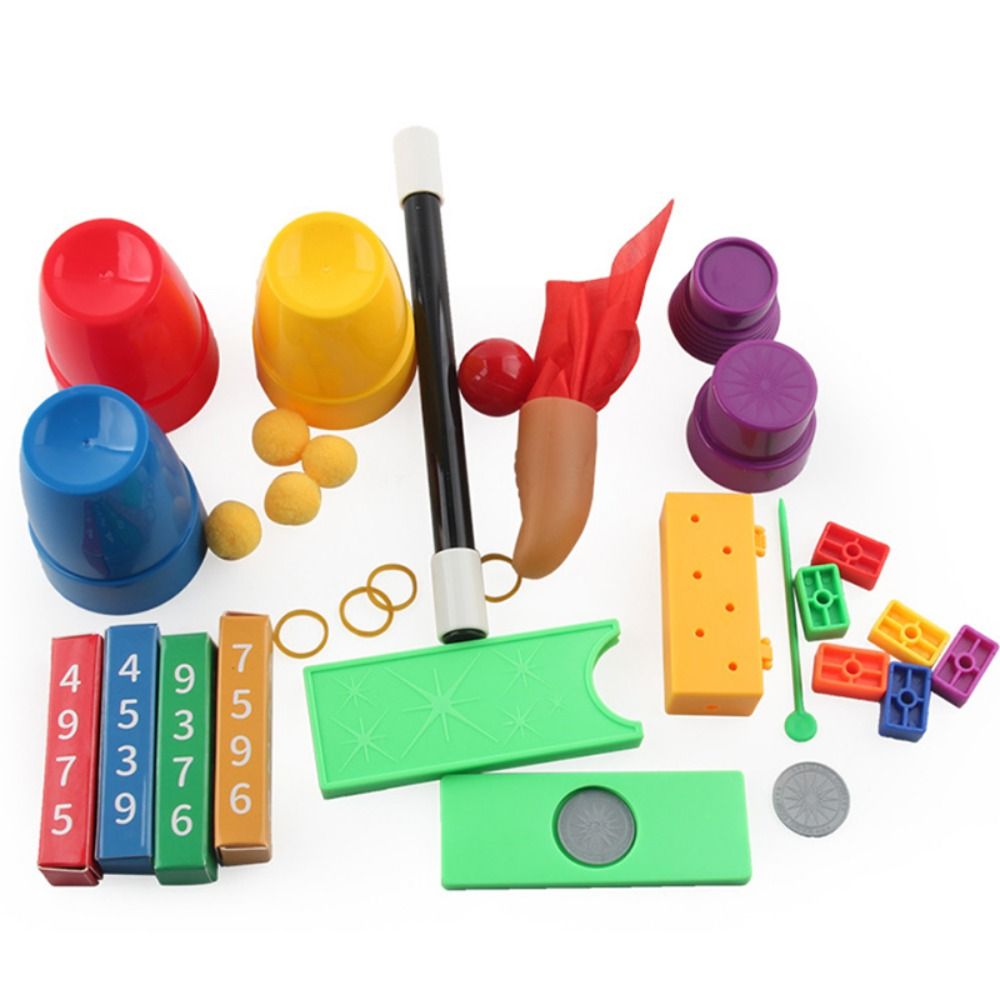 Nouveaux accessoires magiques amusants Set pour enfants Enfants Magic  Tricks Jouets Kit de magie pour débutants Set Magic Performing Props Magic  Puzzle Toy