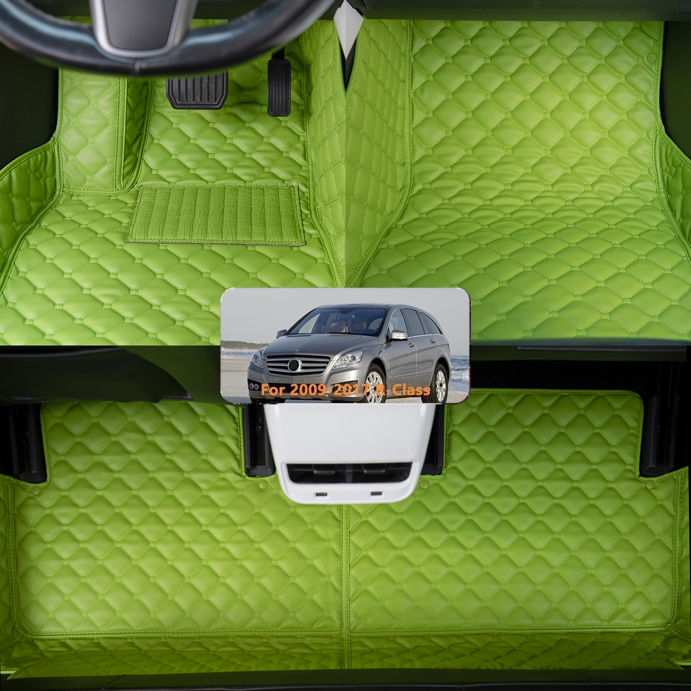 Auto-Fußmatte Auto-Fußmatten Für Benz R-Klasse V251 (Sieben Sitze