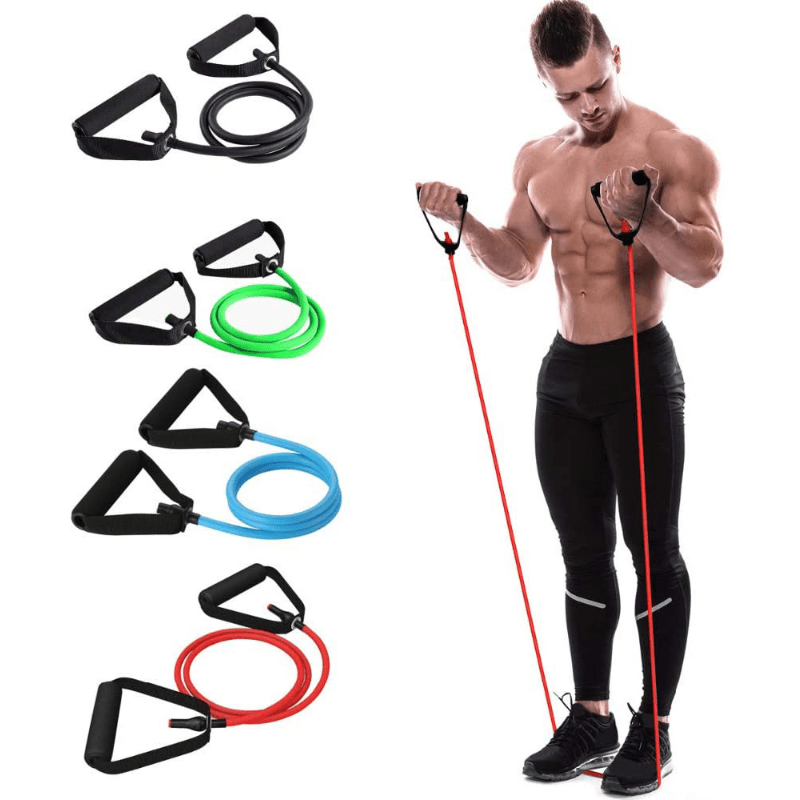 Bandas de resistencia de tubo de látex para Yoga, Fitness, equipo de  gimnasio, cuerda de tracción