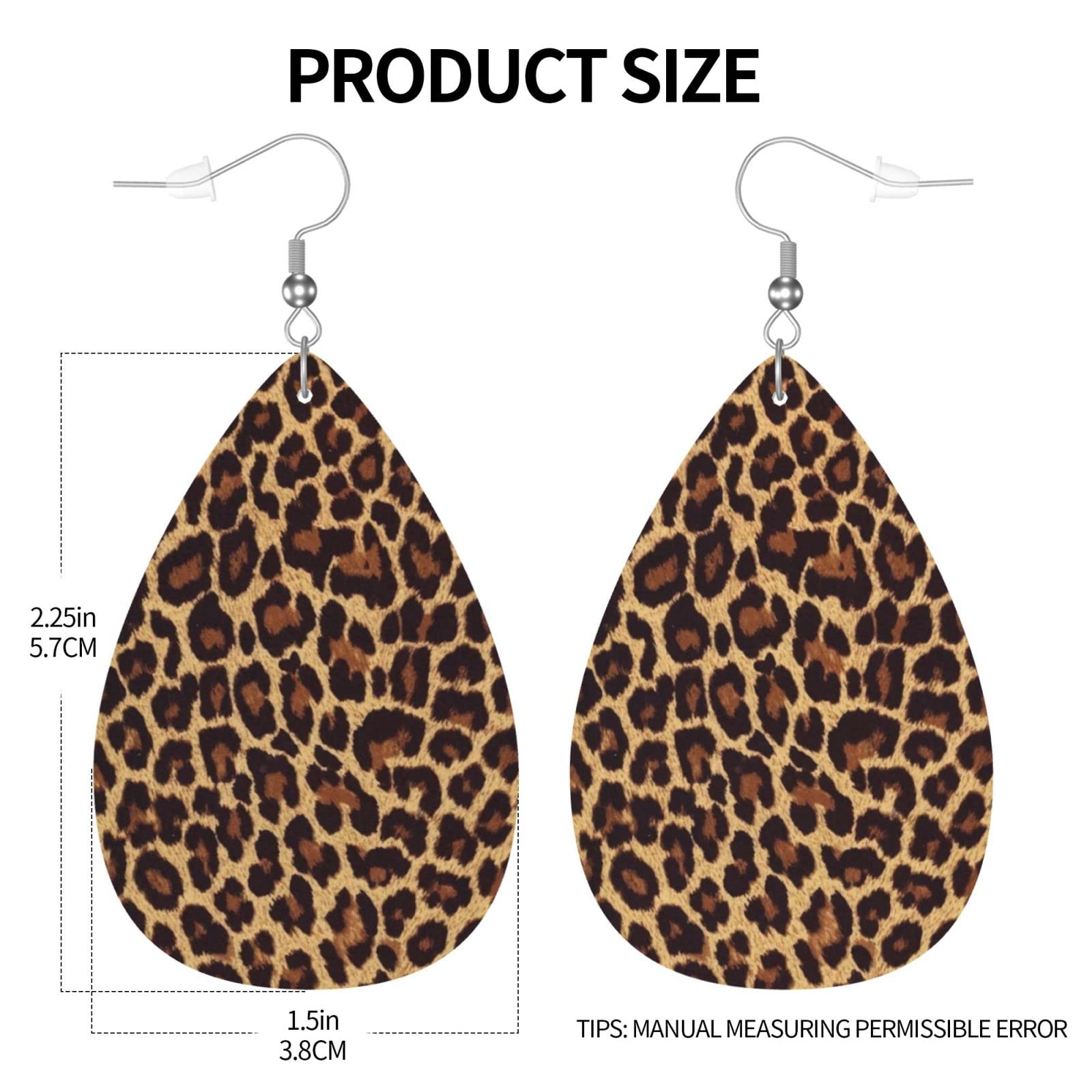 Faux Leather Dangle Earrings for Women, Cheetah Earrings for Teens, Cheetah  Print, Animal Print Earring, Colorful Earrings, Drop Earring 