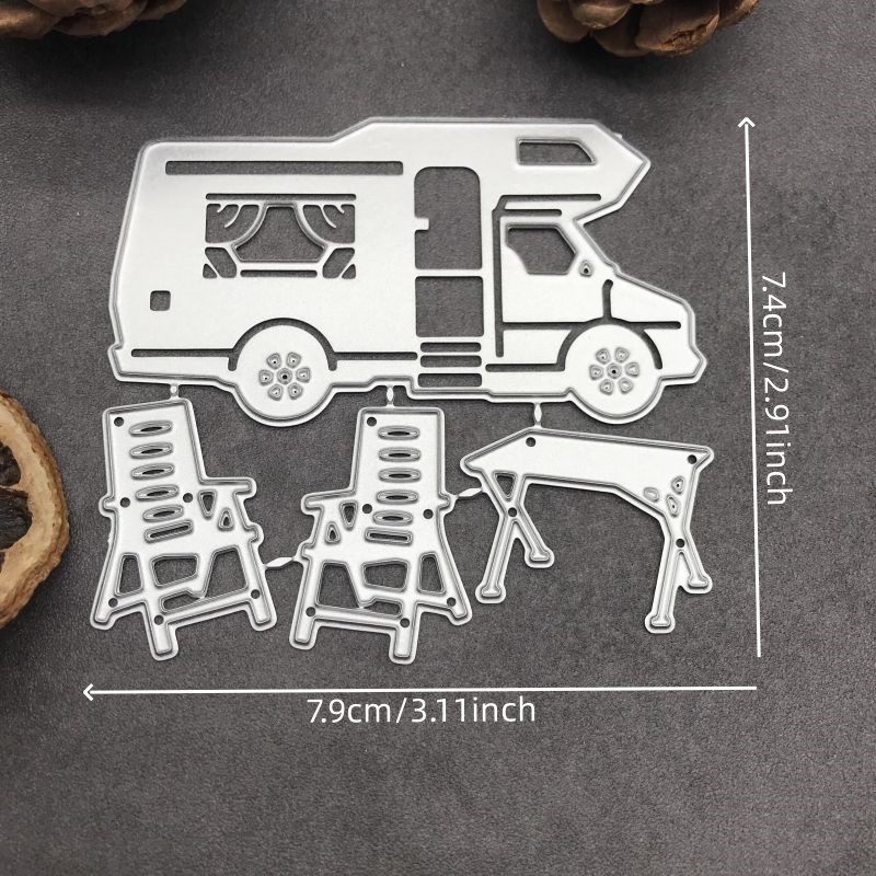 Car Tables And Chairs Metal Cutting Dies Stencils For Scrapbooking Decorative Embossing Handcraft Die Cutting Template
